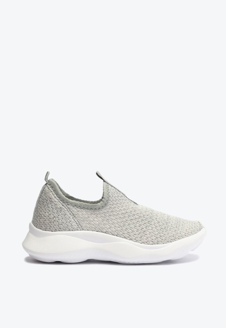 Tênis Slip On Infantil Prata Tecido