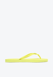 Chinelo De Dedo Amarelo Arezzo Brizza Bico Quadrado Tiras