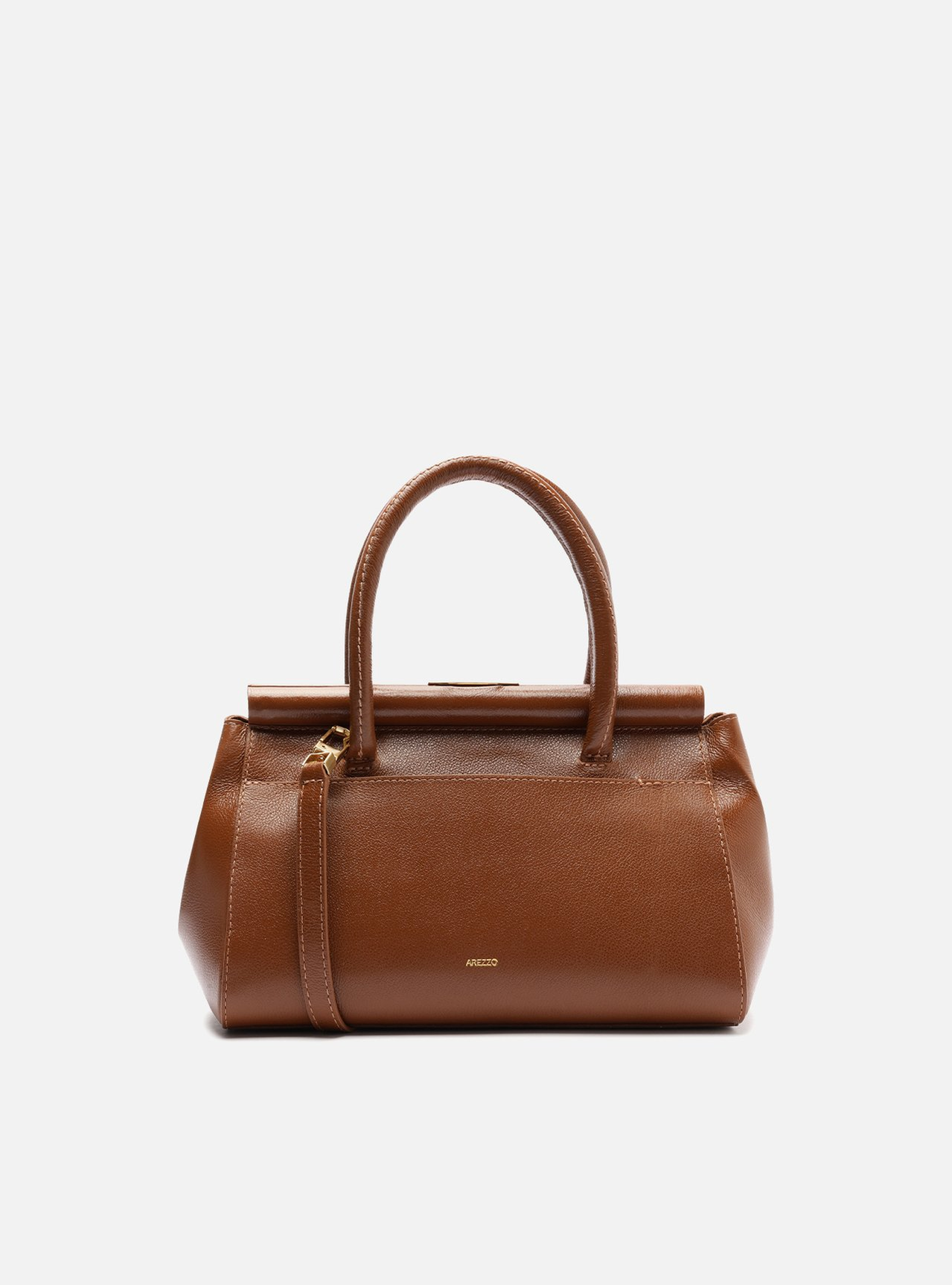 Bolsa Tote Marrom Couro Maxi Croco Média | ZZ MALL