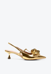 Slingback Dourado Vicenza Jasmin