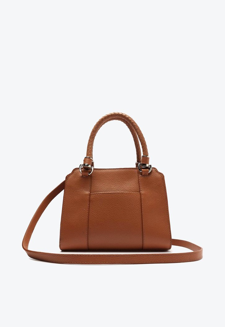 Bolsa Tote Marrom Arezzo Couro Média Piazza