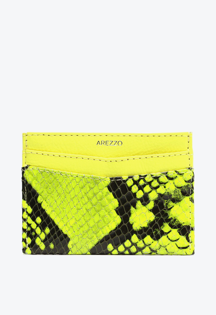 Porta Animal Print Verde Arezzo Cartão