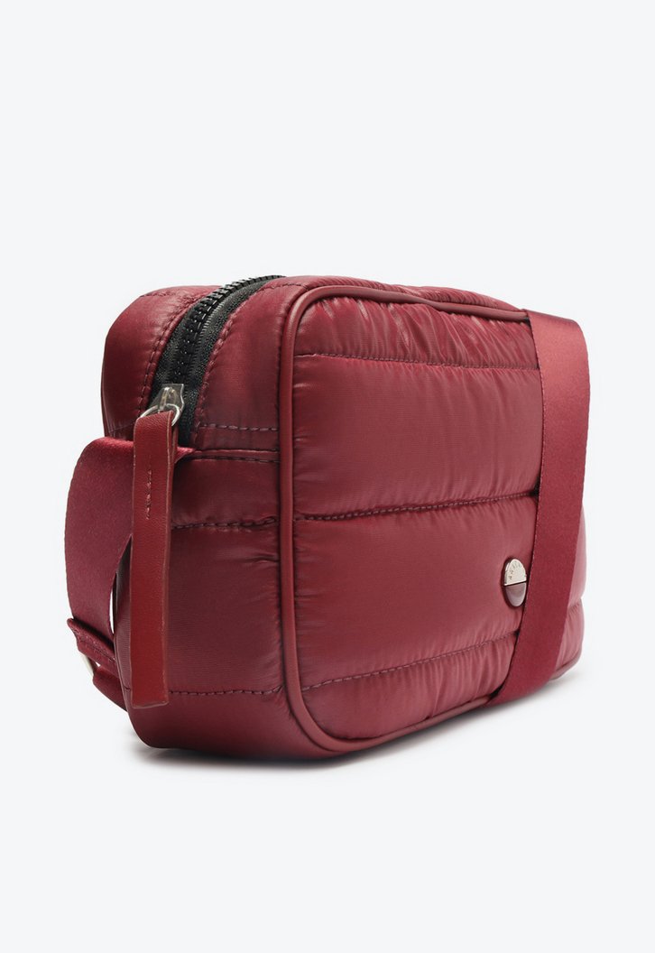Bolsa Tiracolo Vermelha Matelassê Linear Média