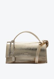 Bolsa Tiracolo Dourada Anacapri Pequena Estruturada