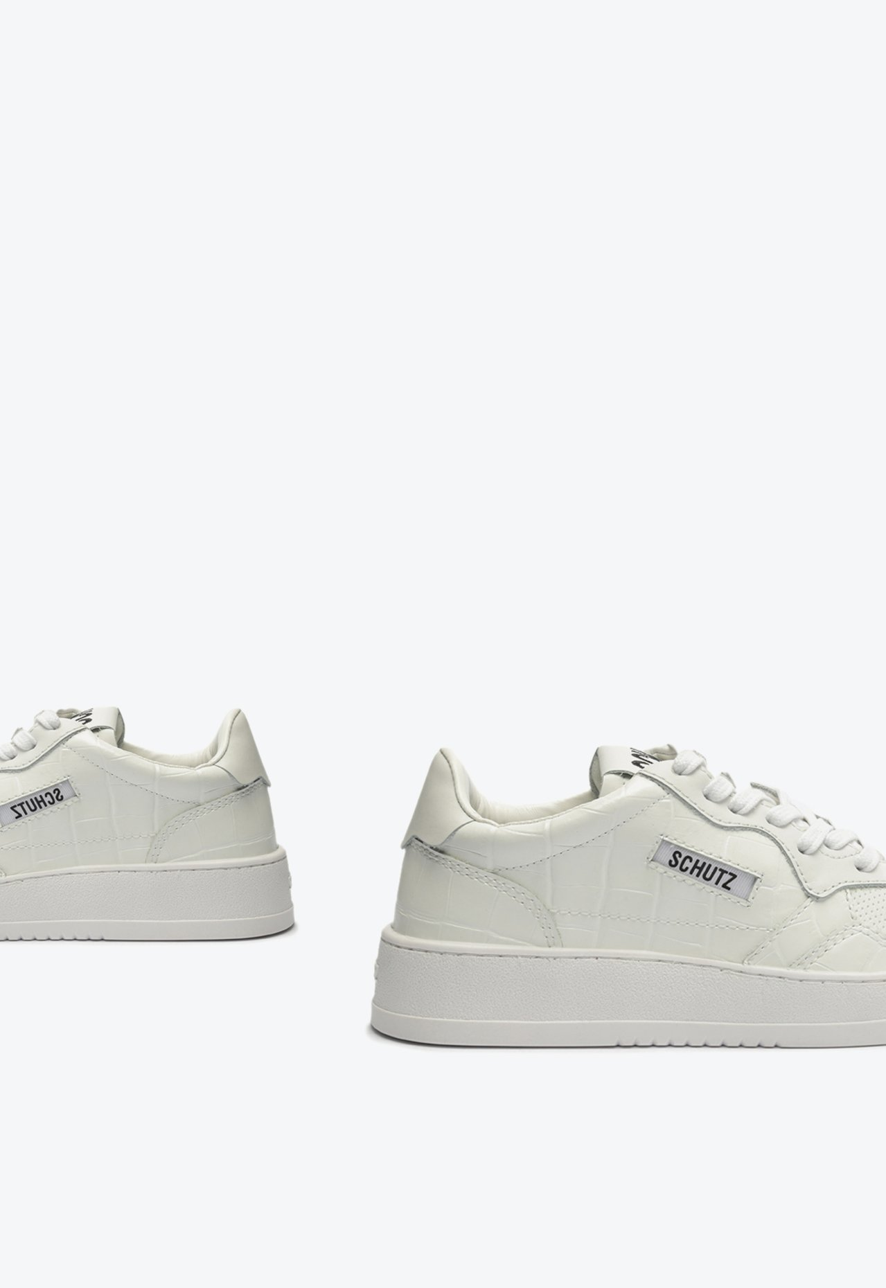 Tênis Branco Schutz London Croco | ZZ MALL