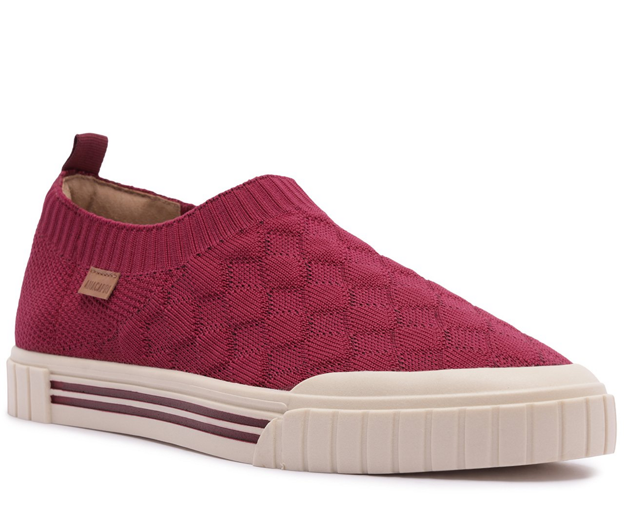 Tênis Slip On Knit Vermelho | ZZ MALL