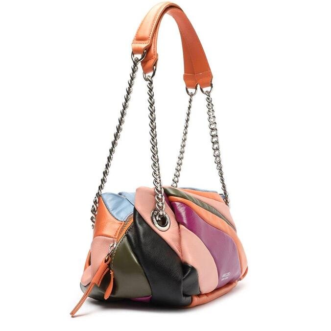 Bolsa Arezzo Tiracolo Colorida Couro Clara Média | ZZ MALL