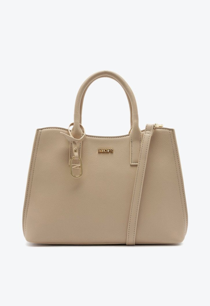 Bolsa Tote Média Floater Pingente Cápsula Cinza