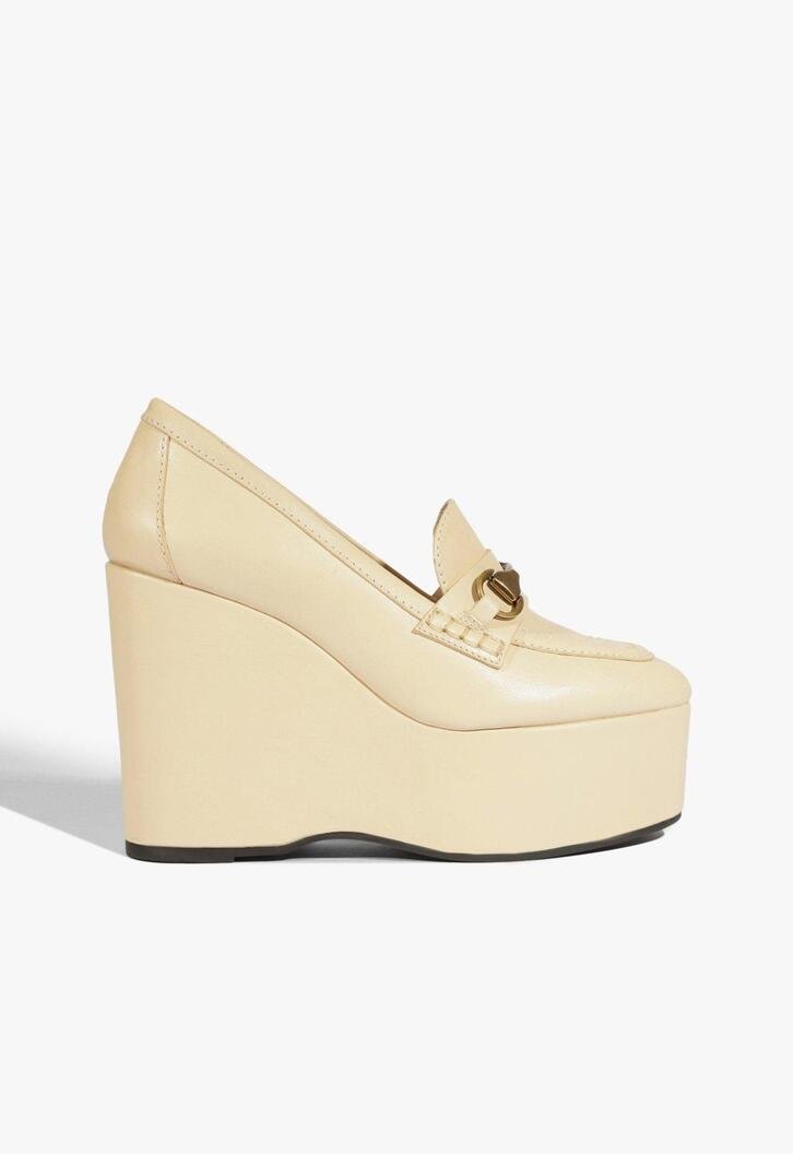 Loafer Plataforma Angel Couro Branco