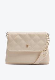 Bolsa Tiracolo Off-white Anacapri Matelassê Média