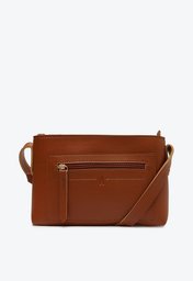 Bolsa Tiracolo Marrom Anacapri Bolso Frontal Média
