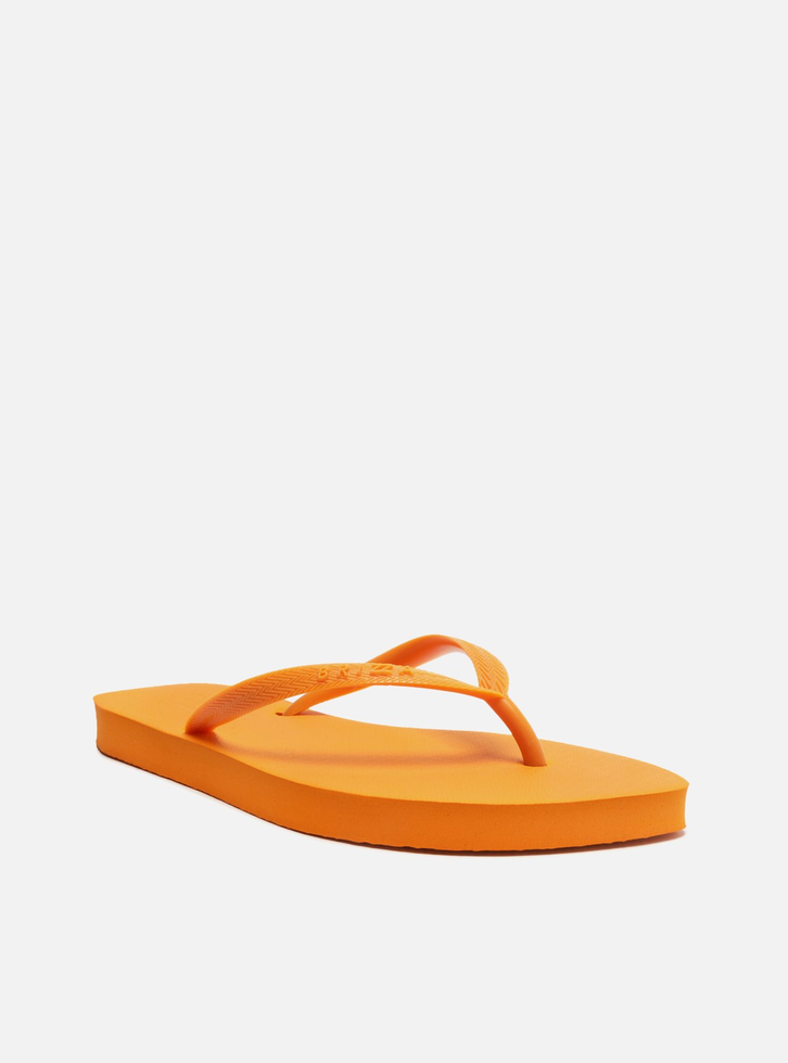 Chinelo de Dedo Laranja Leaf Brizza