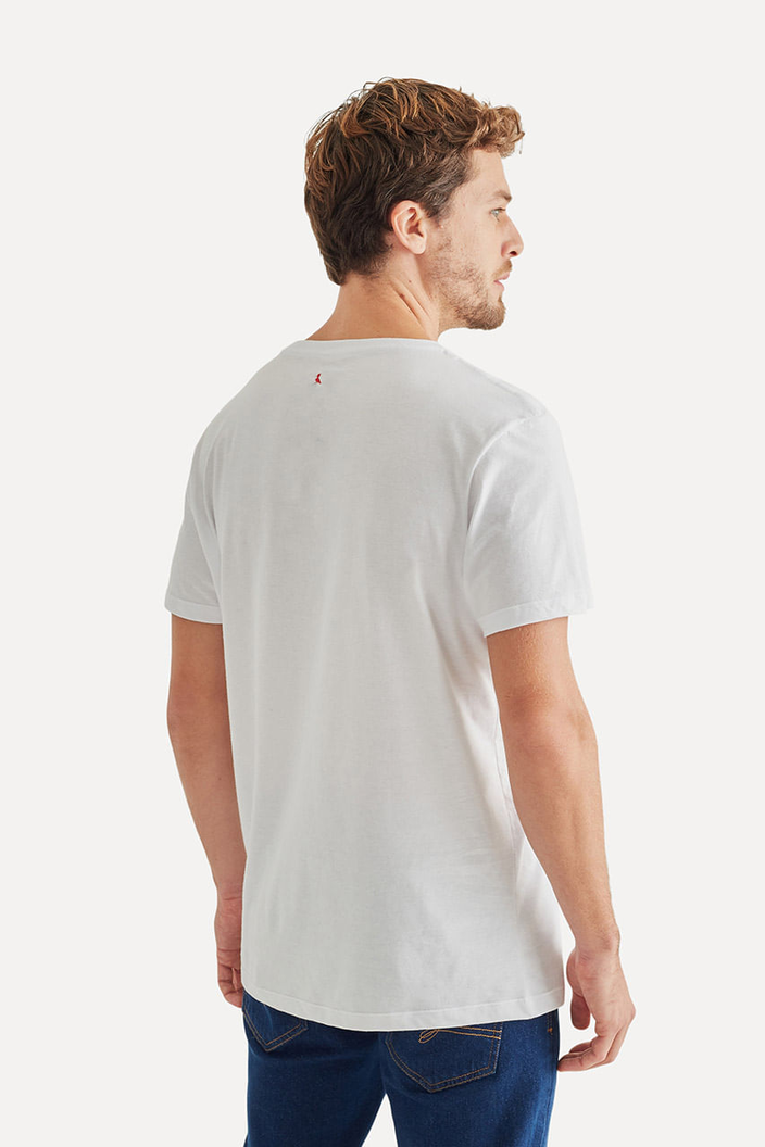 CAMISETA BRANCA RESERVA SIMPLES MASCULINA