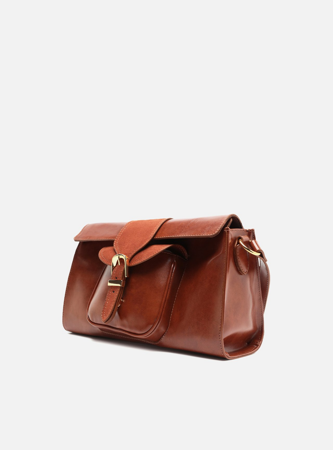 9/4◆U-Mi◆Bジュエルdas×2 Bolsa Shoulder Caramelo Média Bolso Camurça | ZZ MALL