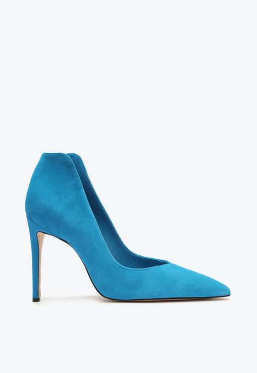 Sapato Scarpin Salto Alto Arlete Camur a Azul