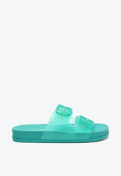 Chinelo Slide Verde Schutz Fivelas