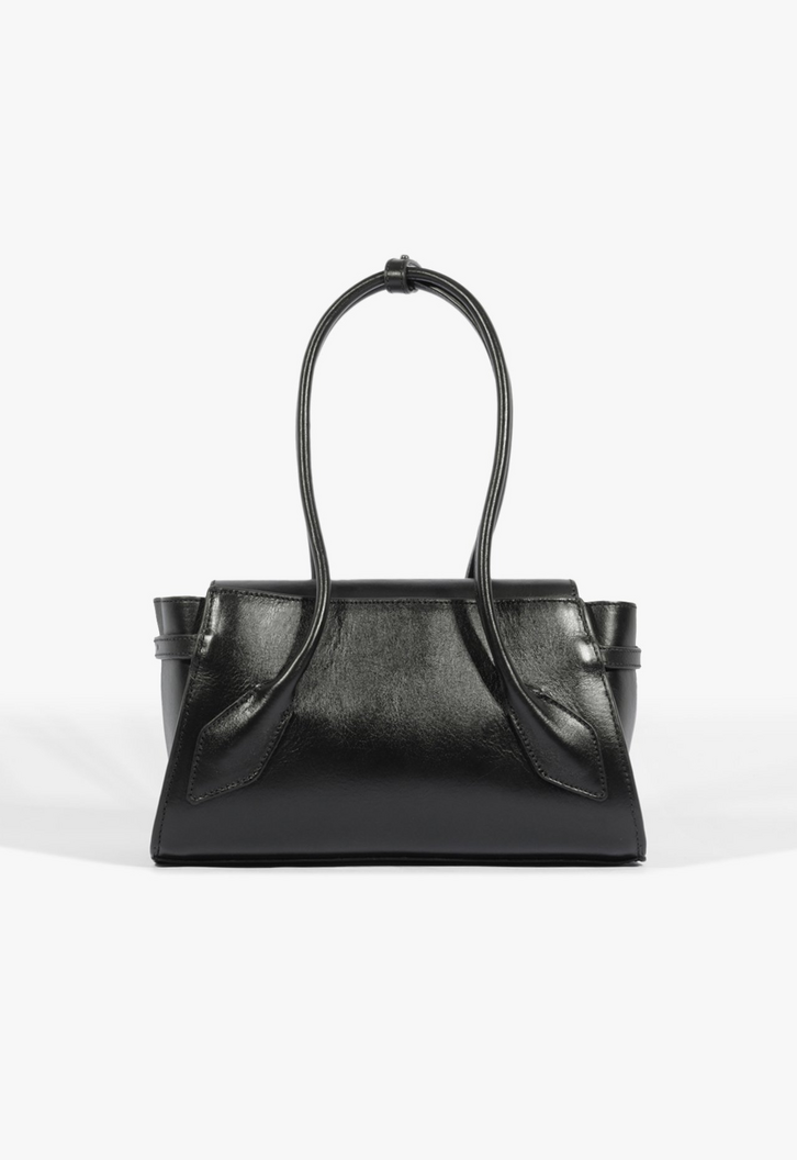 Bolsa Tiracolo Sofia Média Couro Preta | ZZ MALL