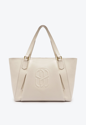 Bolsa Shopping Branca Schutz Grande Couro
