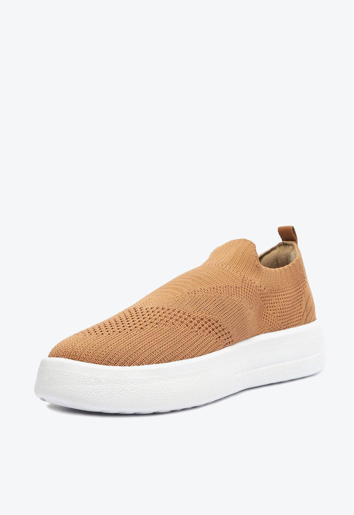 Slip On Flatform Nude Anacapri Knit