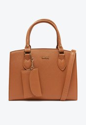 Bolsa Tote Pouch Marrom Anacapri Média Essencial