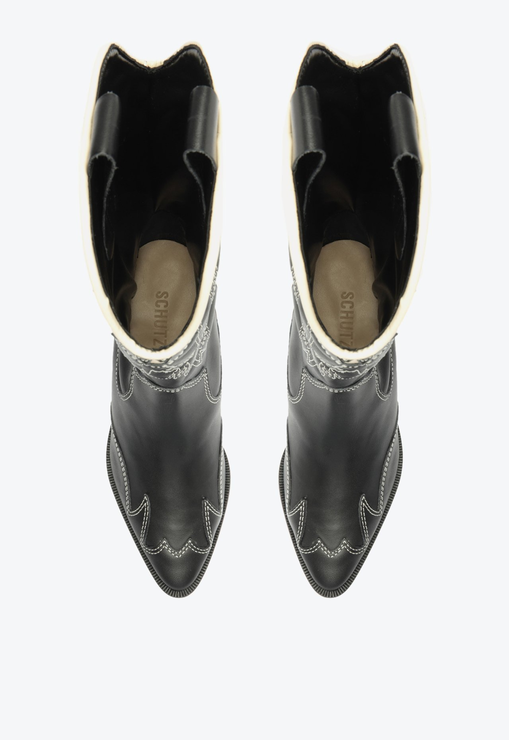 Bota Western S-Cicera Couro Preta