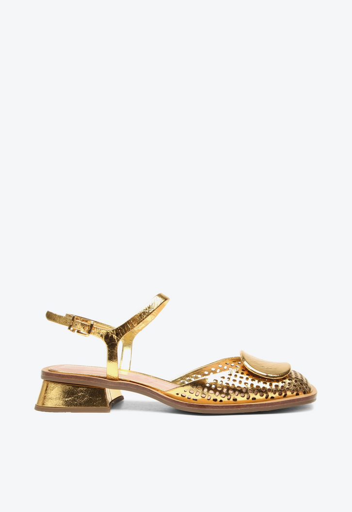 Slingback Colômbia Dourado | ZZ MALL