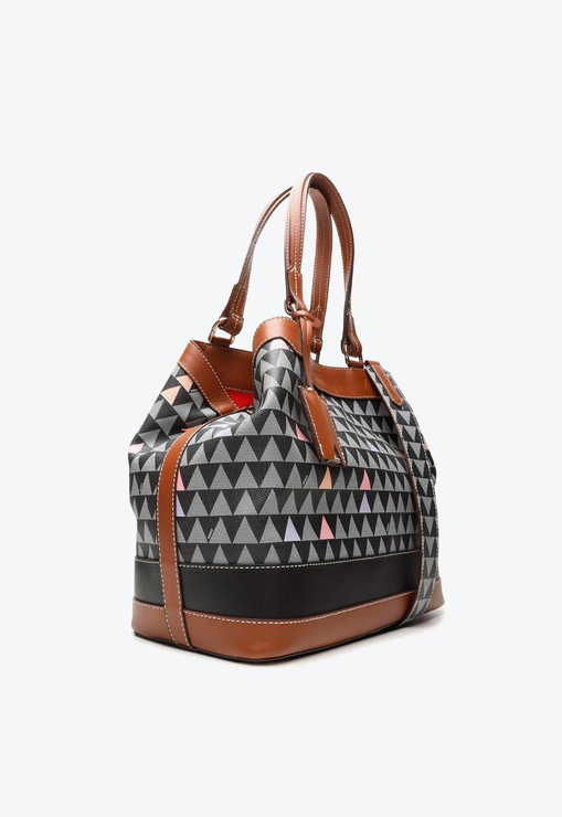 Bolsa Tote Preta Schutz Neo Emma Triangle