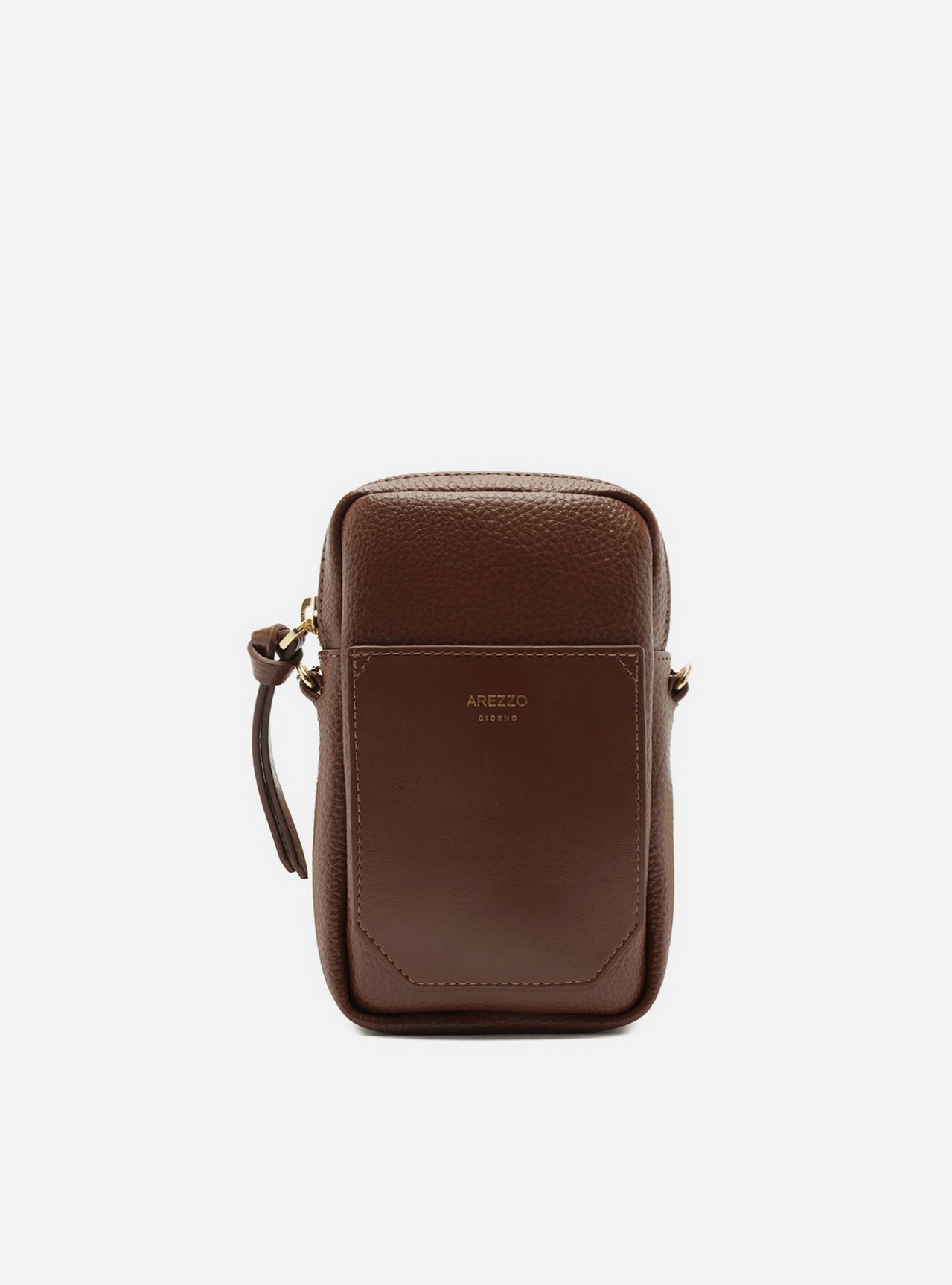 Bolsa Porta Celular Marrom Pequena Alça Corrente | ZZ MALL