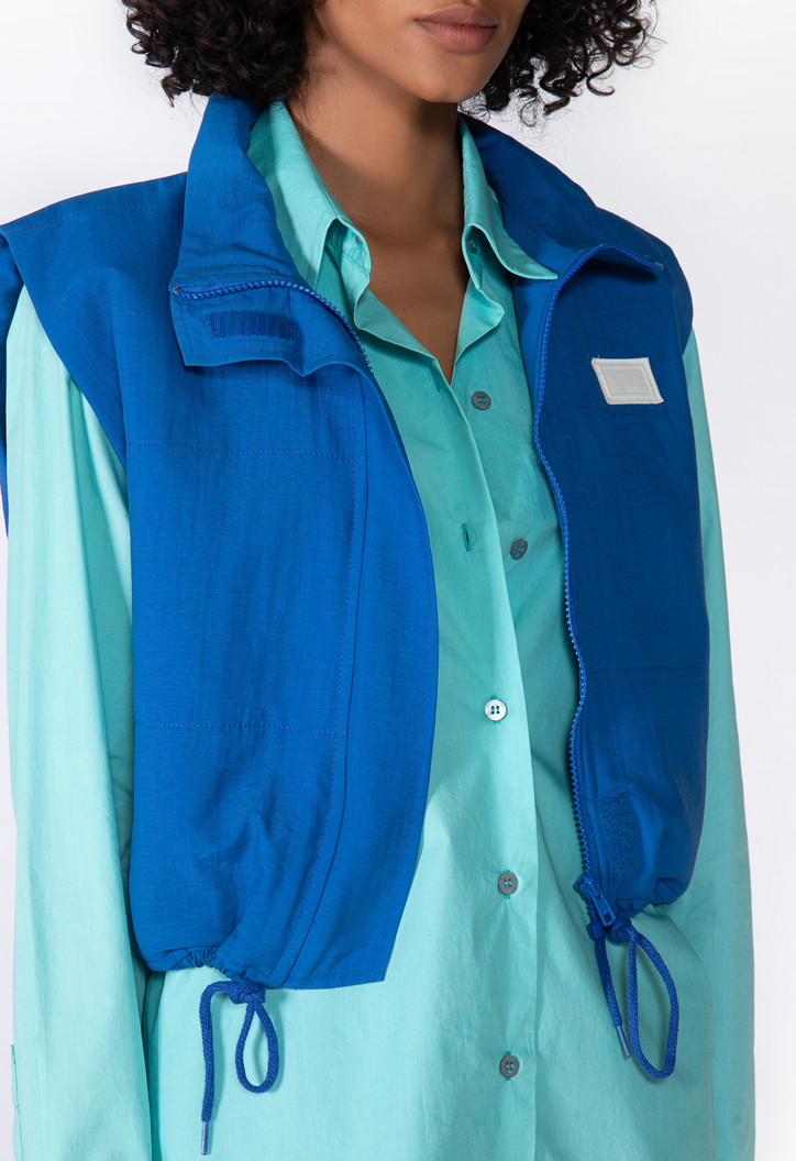 COLETE PUFFER AZUL SCHUTZ CATARINA NYLON
