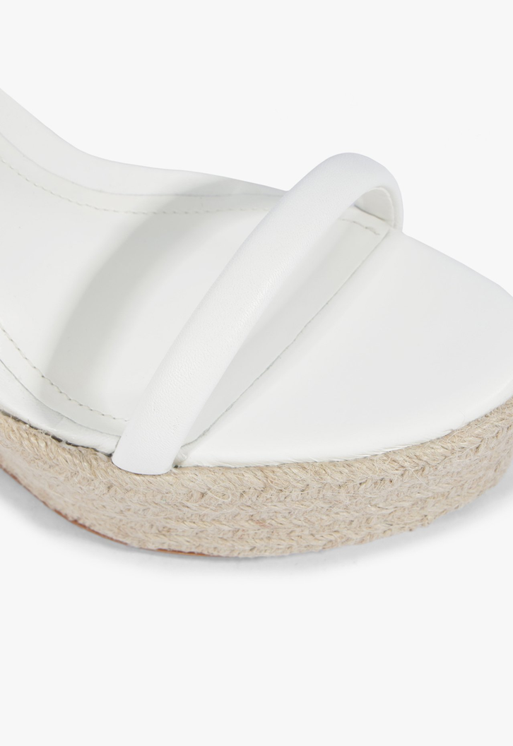 Sandália Espadrille Anabela Branca