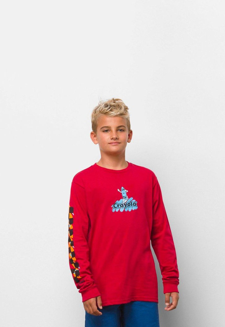 Camiseta Vans Infantil Crayon Ls X Crayola Chili Pepper