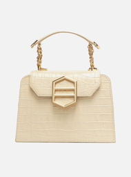 Bolsa Tiracolo Off-white Arezzo Couro Croco Kopen Média