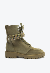 Bota Coturno Verde Schutz Brilho