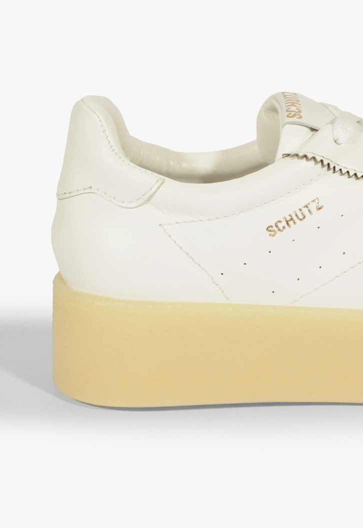 Tênis Flatform Couro Branco