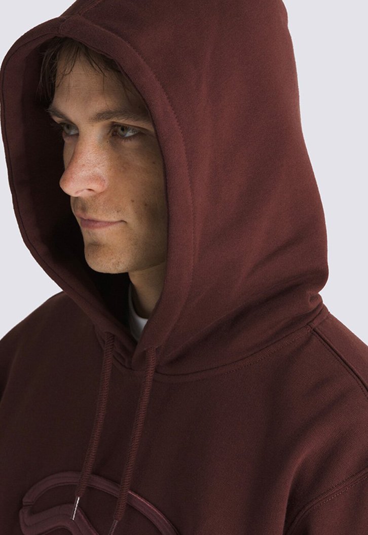 Moletom Vans Oval Loose Fleece Po Upland Bitter Chocolate | ZZ MALL