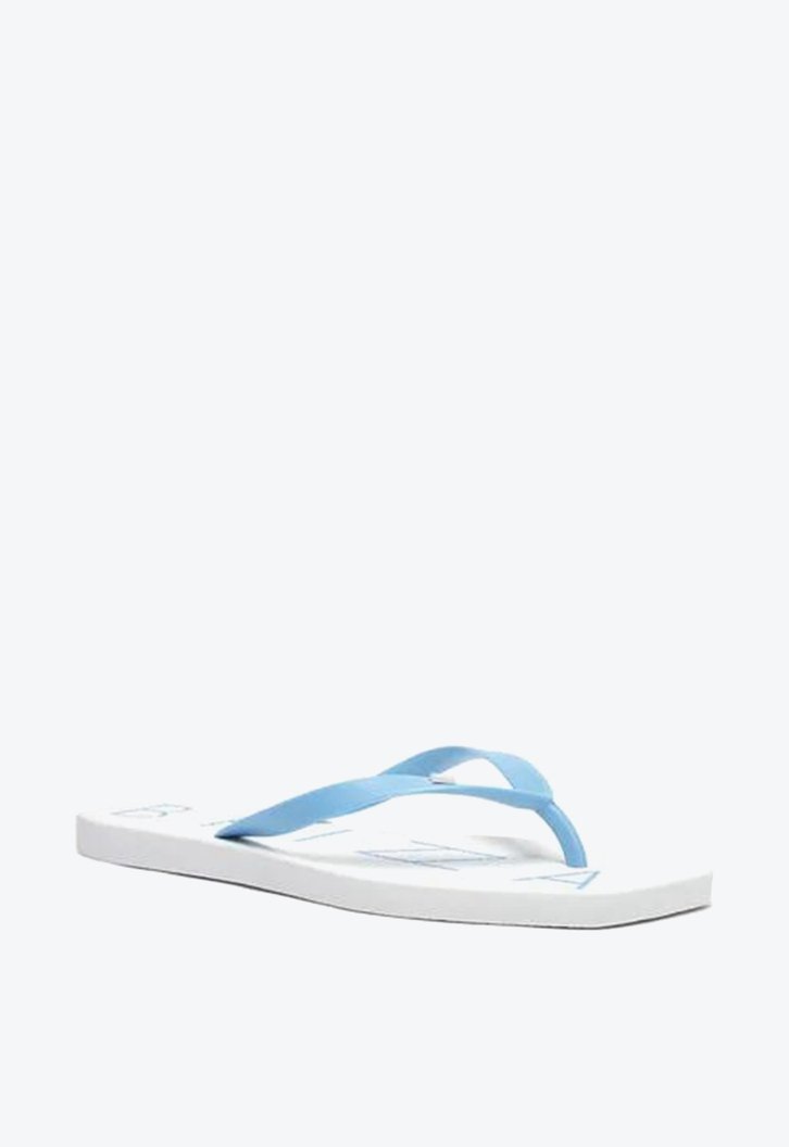 Chinelo De Dedo Branco Azul Brizza Tira