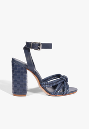 Sandália Preta Schutz Kareena Woven Couro