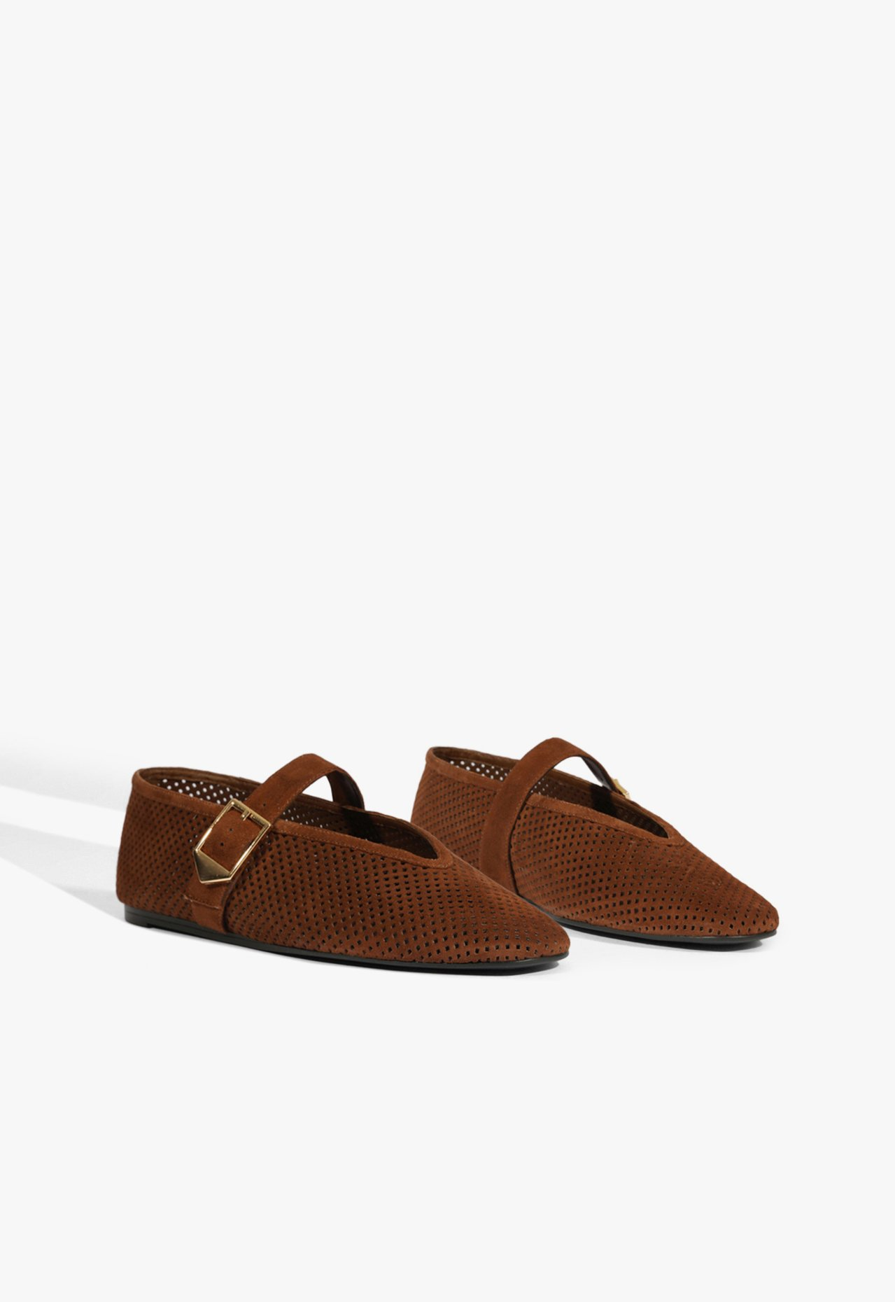 サザSAR Sapatilha Adine Couro Marrom | ZZ MALL