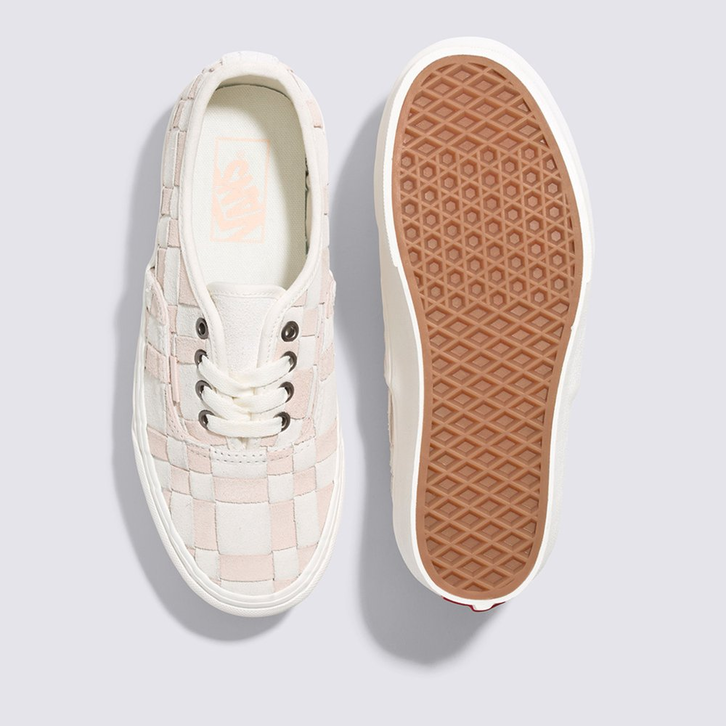 Tênis Authentic Stackform Woven Check White Pink