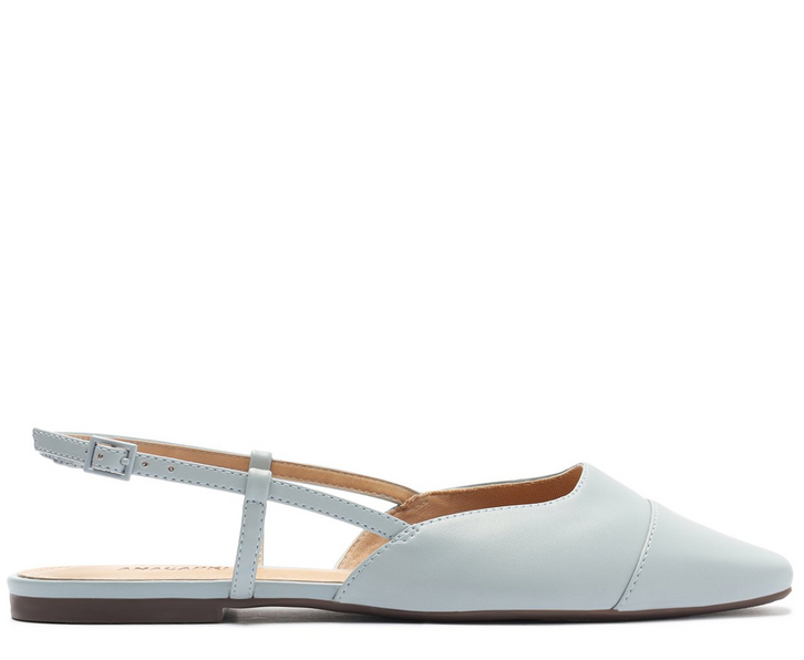 Sapatilha Slingback Ponta Azul