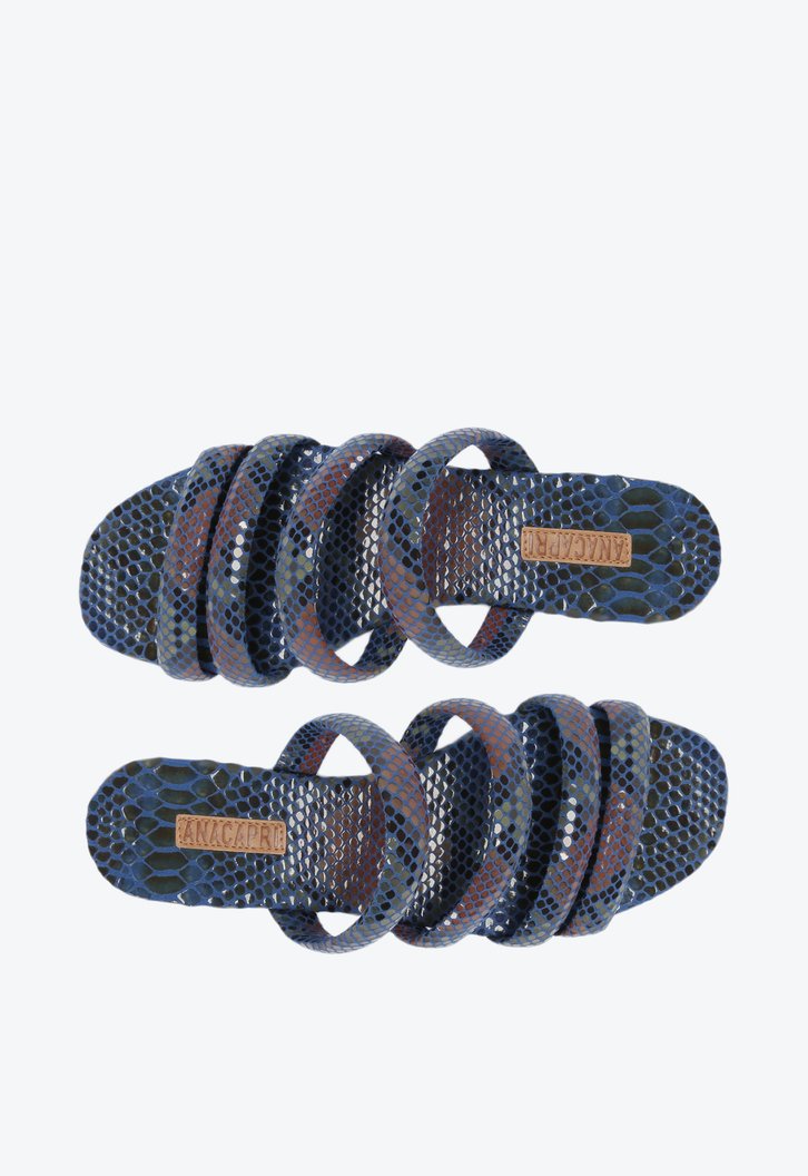 RASTEIRA AZUL ANACAPRI SNAKE TIRAS ARREDONDADAS
