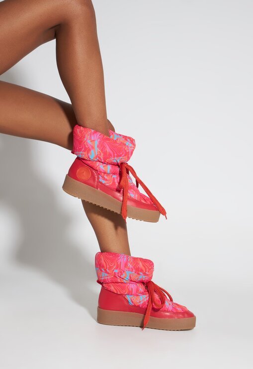 TÊNIS VERMELHO SCHUTZ PUFFY NYLON