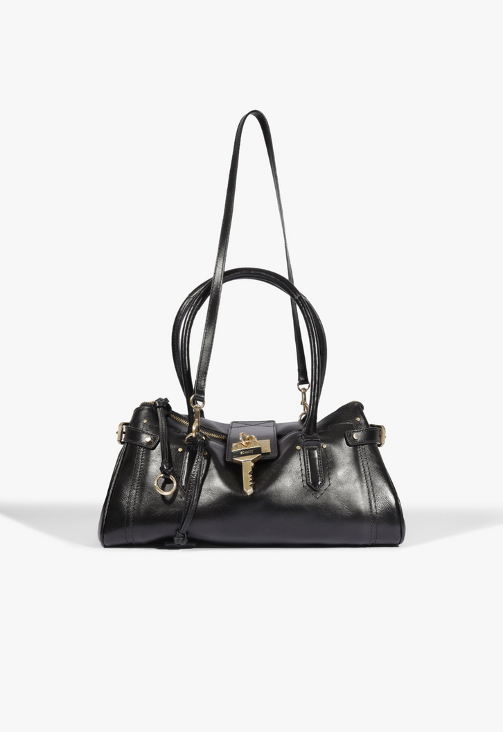 Bolsa Tote The Secret Couro Preto | ZZ MALL