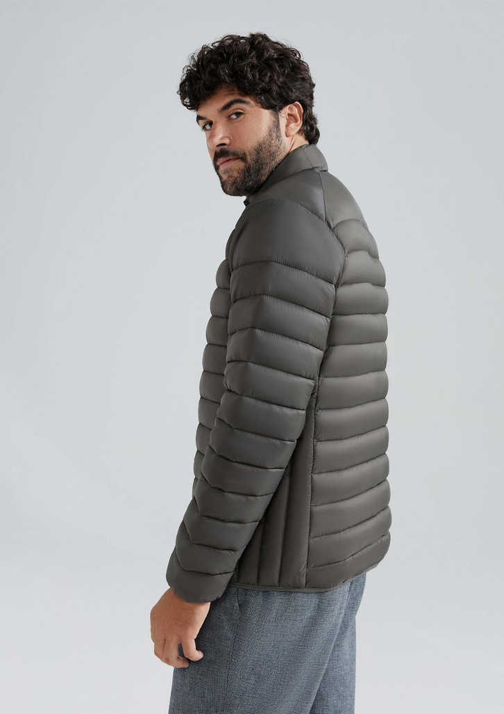 Jaqueta Verde Militar Hering Básica Masculina Puffer Comfort