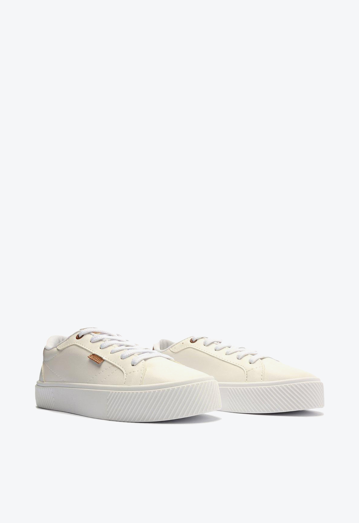 Tênis Branco E Marrom Anacapri Lili Flatform
