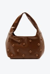 Bolsa Shopping Média Adorno Marrom