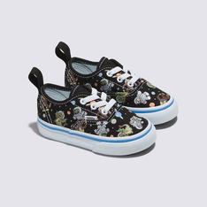 Tênis Authentic Elastic Lace Cosmic Zoo Glow Black Blue Infantil