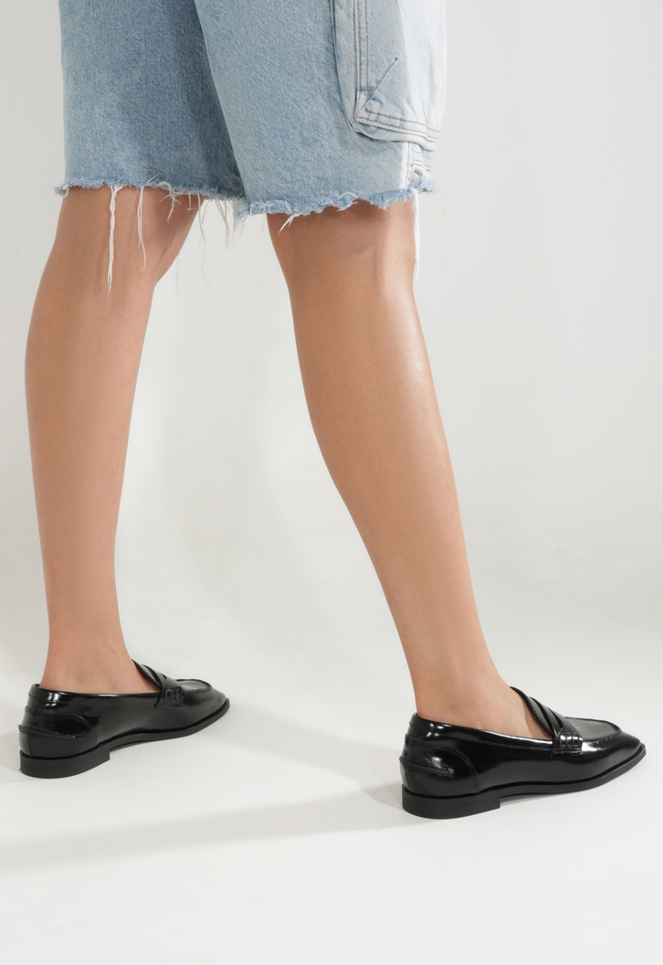 Loafer Fresh Boho Couro Preto