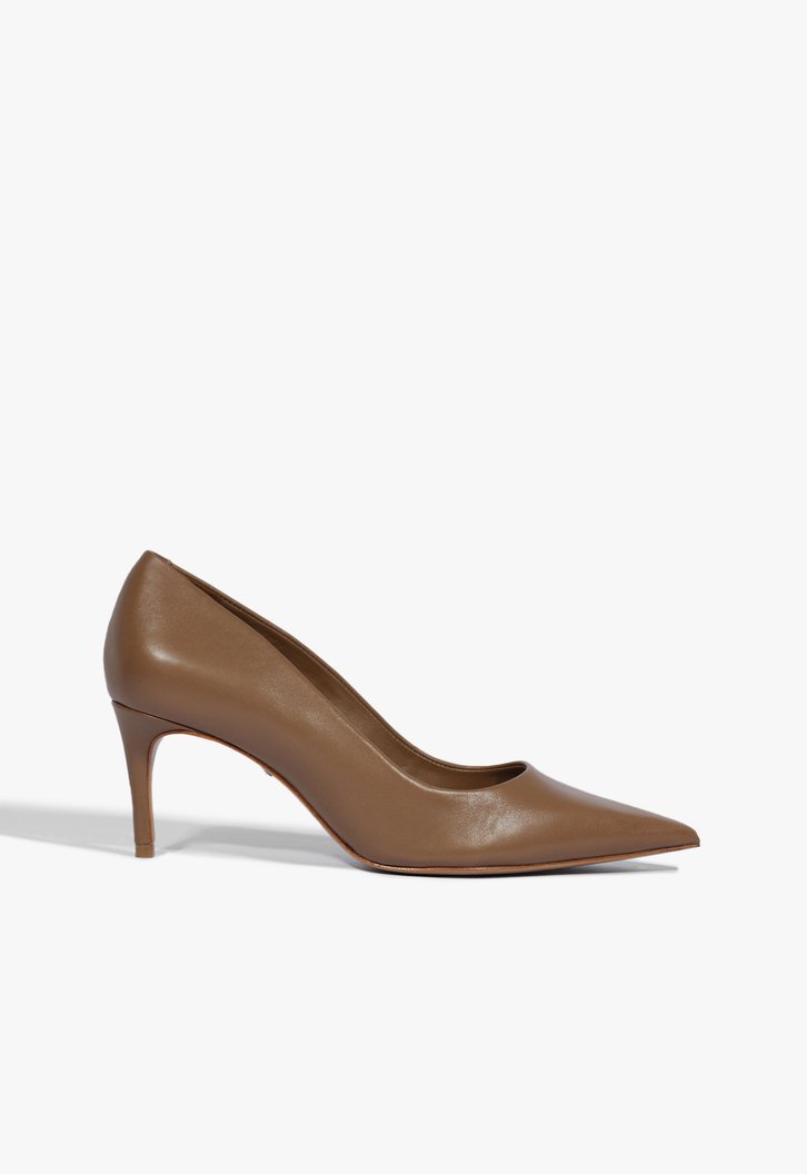 Sapato Scarpin Suede Marrom