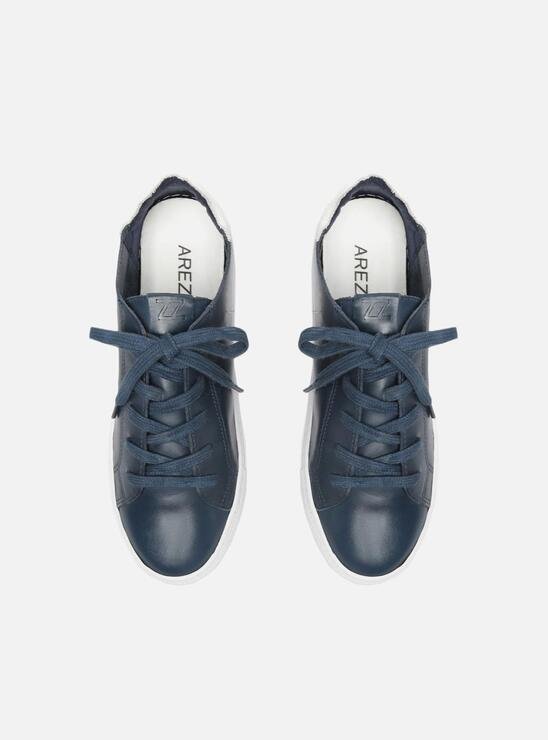 Tênis Azul Marinho Flatform Amarração